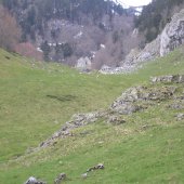 La combe de la cabane de Larreix en bas du Cagire